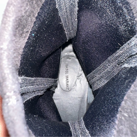 Isabel Marant black suede ‘detchel’ ankle boots size 39 EU 8.5 US - Picture 6 of 9